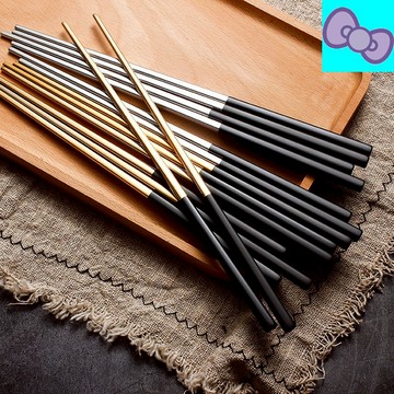 不銹鋼筷子 筷子不銹鋼304 輕奢筷子 INS筷子 筷子 金屬筷子 學生筷 外出筷 防滑筷子 環保筷子 耐熱筷子 簡約筷