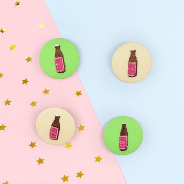 【包扣】米酒 | 台灣 | 復古 | 別針 | 磁鐵 | 懷舊