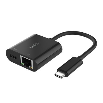 BELKIN USB-C 轉乙太網路+充電轉接器 100W - INC019