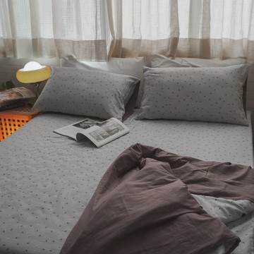 棉床本舖｜微甜櫻桃 ❱ 二層紗-床包 - S1單人床包組/含枕套