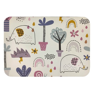 收納王妃 珪藻土軟式地墊  60 x 40 x 0.5cm  大象的生活  1盒