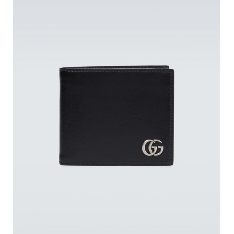 グッチ Gucci メンズ 財布 二つ折り Gg Marmont Leather Bi Fold Wallet Nero 通販 Lineポイント最大0 5 Get Lineショッピング