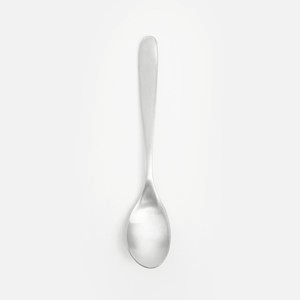 查莉不鏽鋼點心匙14.8cm 流線霧銀