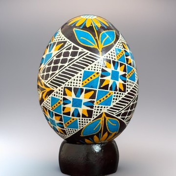 烏克蘭復活節彩蛋 純手工彩繪雞蛋殼 胡特爾式彩蛋