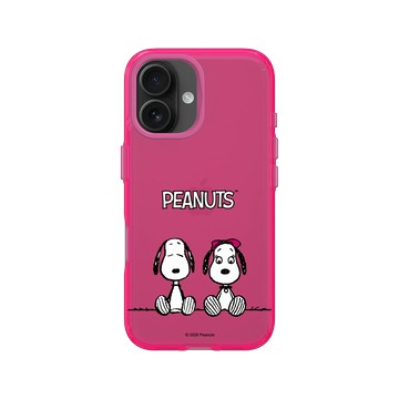iPhone 16 Clear 粉漾桃 - 史努比 Snoopy - With Belle