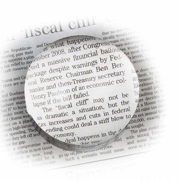 3.2x/8.8D/80mm 台灣製壓克力大文鎮型放大鏡 A036