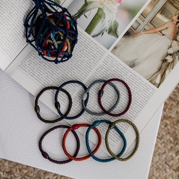 快速出貨⚡為你生活添一點色彩！【L. ERICKSON 官方旗艦】細版 彈力髮圈 30入 〈戀秋大地〉- 不易鬆、不咬髮、彈性強