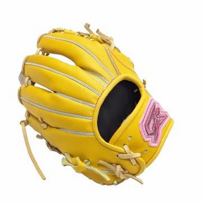 GSグローブ 硬式グローブ 内野手 当て挟み型 バナナイエロー 右