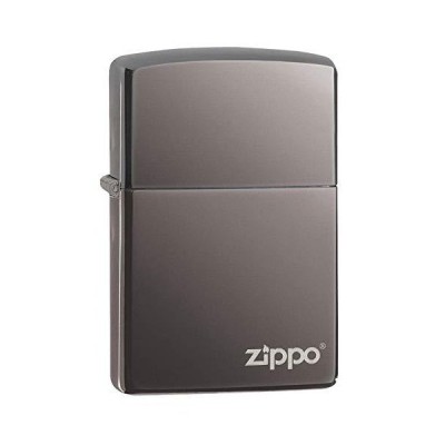 【並行輸入品】ZIPPO ジッポー オイルライター ブラックアイス ロゴ付き  150ZL