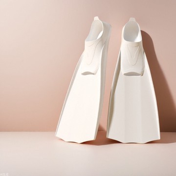 跨境潛水蛙鞋 腳蹼自由潛成人訓練專用 套腳式長腳蹼自由潛水裝備鑫弘-戶外運動