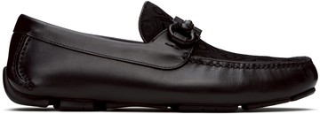 Ferragamo 黑色 Gancini Ornament Driver 乐福鞋