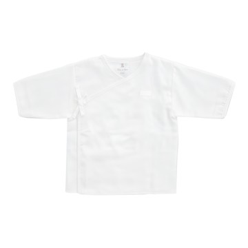 PUPO 日本製 優質紗布長肚衣 適合2-6個月寶寶 100%純棉紗布  70  白色