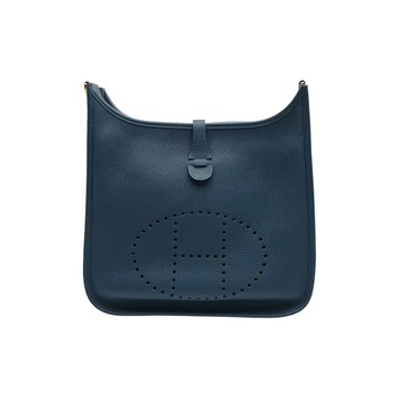 HERMES EVELYNE 29 肩背包斜背包 / 藍色 / Y 刻 / H073599CC
