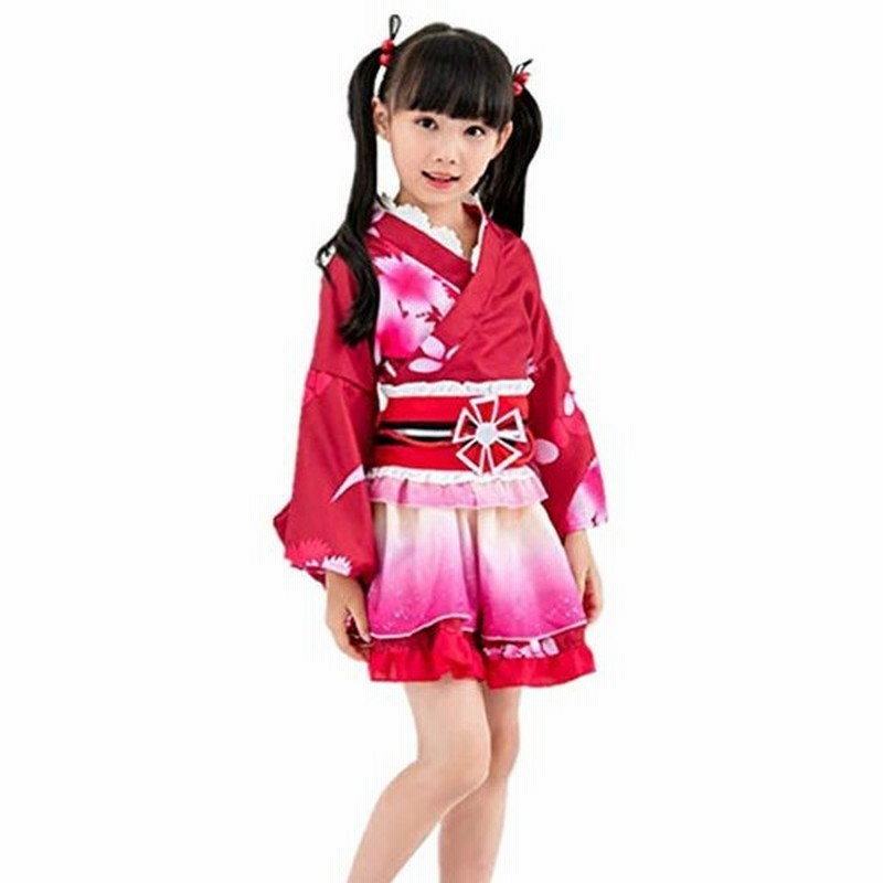 コスプレ 衣装 浴衣 コスチューム 女の子 浴衣ドレス 和服 ミニ 着物ドレス 花魁ドレス かわいい Cos11 L レッド 通販 Lineポイント最大get Lineショッピング