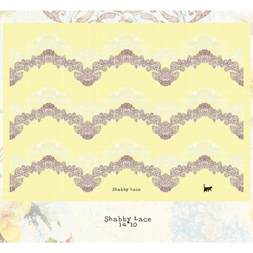 Chevy Lace - 霧面白墨印刷PET (藍獅子) (suyeon)