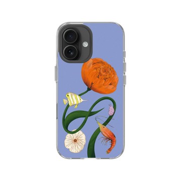 iPhone 16 Clear Case（相機按鈕） 透明 - Chubbynida - 含苞綻放