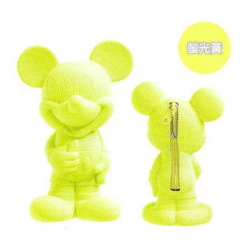 【震撼精品百貨】米奇/米妮_Micky Mouse~筆袋-螢光黃綠【共1款】
