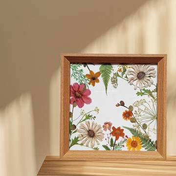 手作押花LED小夜燈 | 文創小夜燈 l 窗花系列一