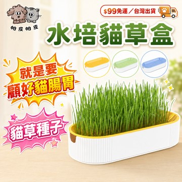 99就免運! 就是要顧好貓腸胃 貓草盒 水培貓草盒 貓草盆 貓草種子 種植水耕盒 TD2
