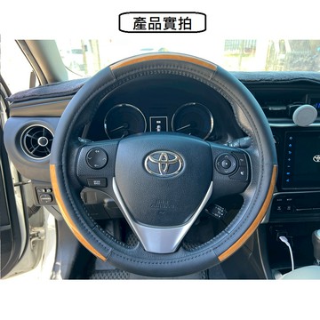 【CAR WAY】木質調手工方向盤套S(方向盤套)