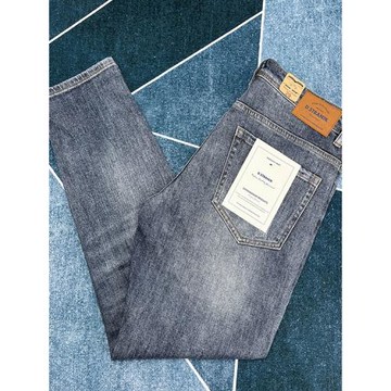 純棉煙灰色牛仔褲男日系復古阿美咔嘰水洗做舊春秋長褲潮流小直筒