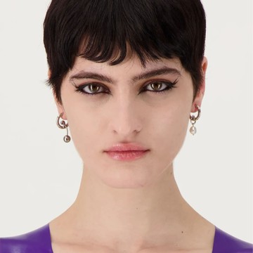 Justine Clenquet Blair 珍珠.球珠吊墜不對稱耳環