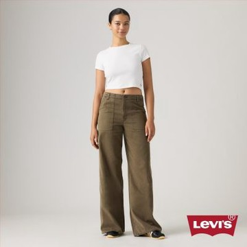 Levi s 可調節腰扣工裝寬褲 / 萊賽爾添加 人氣新品