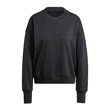 Adidas W ALL SZN SWT IX3812 女 長袖 上衣 大學T 運動 休閒 寬鬆 保暖 舒適 黑