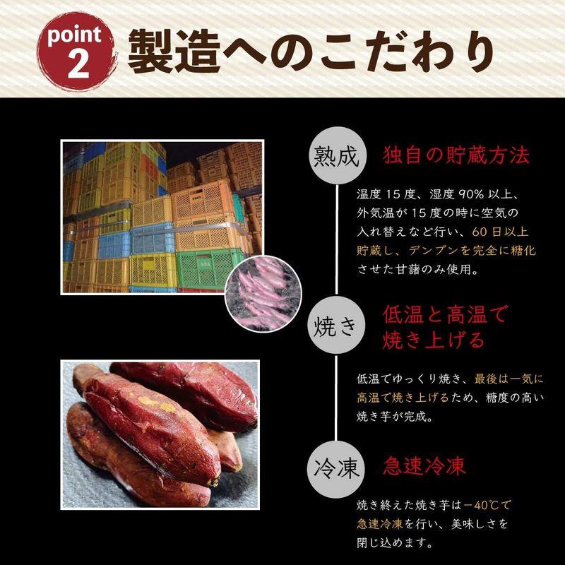 焼き芋 冷凍 紅はるか 人気 1kg(紅はるか 焼き芋500g×2袋) 焼き芋器 不要 九州産 しっとり なめらか 熟成 無添加 砂糖不使用