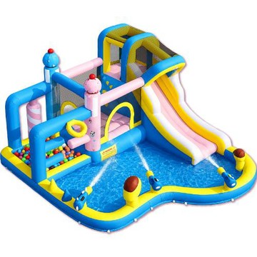 LOGIS邏爵家具－冰淇淋充氣城堡 彈跳床 戲水池 泳池【POOL-8】【POOL-9】
