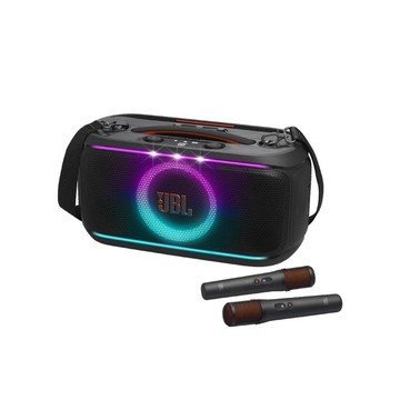 【JBL】PARTYBOX ON-THE-GO 2 PLUS 可攜式AI派對燈光藍牙喇叭 麥克風 便利卡拉OK 喇叭