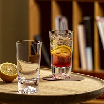 日本FOREVER 無鉛玻璃威士忌酒杯/水杯330ml 山形款 4入組