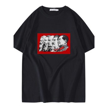 原創潮牌 中國潮T恤男青年個性文藝復古搖滾樂隊寬松重磅純棉短袖