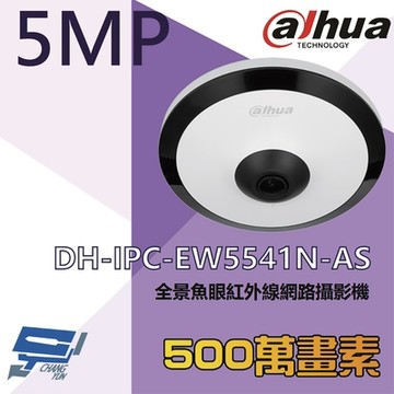 昌運監視器 大華 DH-IPC-EW5541N-AS 500萬 魚眼全景紅外線網路攝影機 內建麥克風 紅外線10M