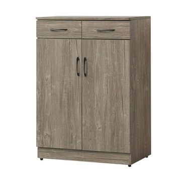 【綠活居】斯里巴  現代2.7尺二門二抽鞋櫃/收納櫃(二色可選)-82x40x118cm免組