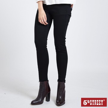 女裝 彈心超修身小腳長褲-黑色(-3KG系列) (942242) 【5th STREET】【APP下單享4%回饋】 聖誕禮物券 最高折700