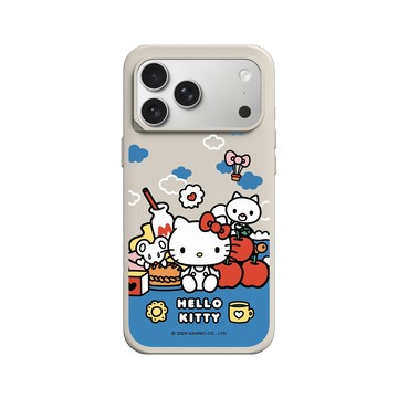 iPhone 17 Pro Max SolidX 貝殼灰 - 三麗鷗-Hello Kitty - 悠閒時光