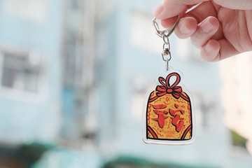 【平安符】亞加力膠鎖匙扣