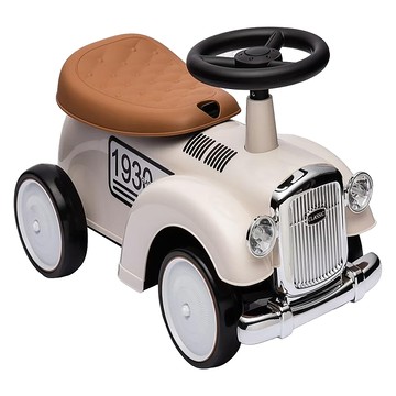 嚕嚕車-665復古兒童 米白 經典復古造型設計 安全無毒材質 1台  1瓶