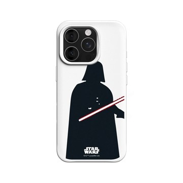 iPhone 16 Pro SolidX 白 - 迪士尼-星際大戰 Star Wars - 黑武士-剪紙系列