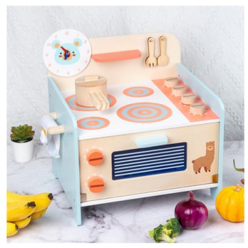 (經典木玩) 小巧仿真爐台廚房辦家家酒組(36m+)