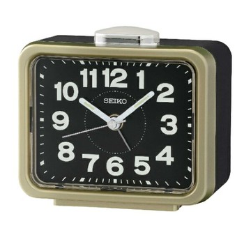 seiko SK037 精工 響鈴靜音貪睡鬧鐘(QHK062G)金/8.9X10.9cm｜樂天全館特惠中★指定刷卡回饋10%