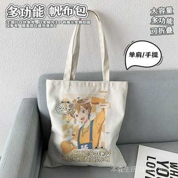 ✨免運✨ 冰之城牆 冰浦 漫畫週邊 二次元 冰之城墻秋葉原快閃週邊冰川小雪雨宮動漫週邊單肩帆布袋大容量 EVPR