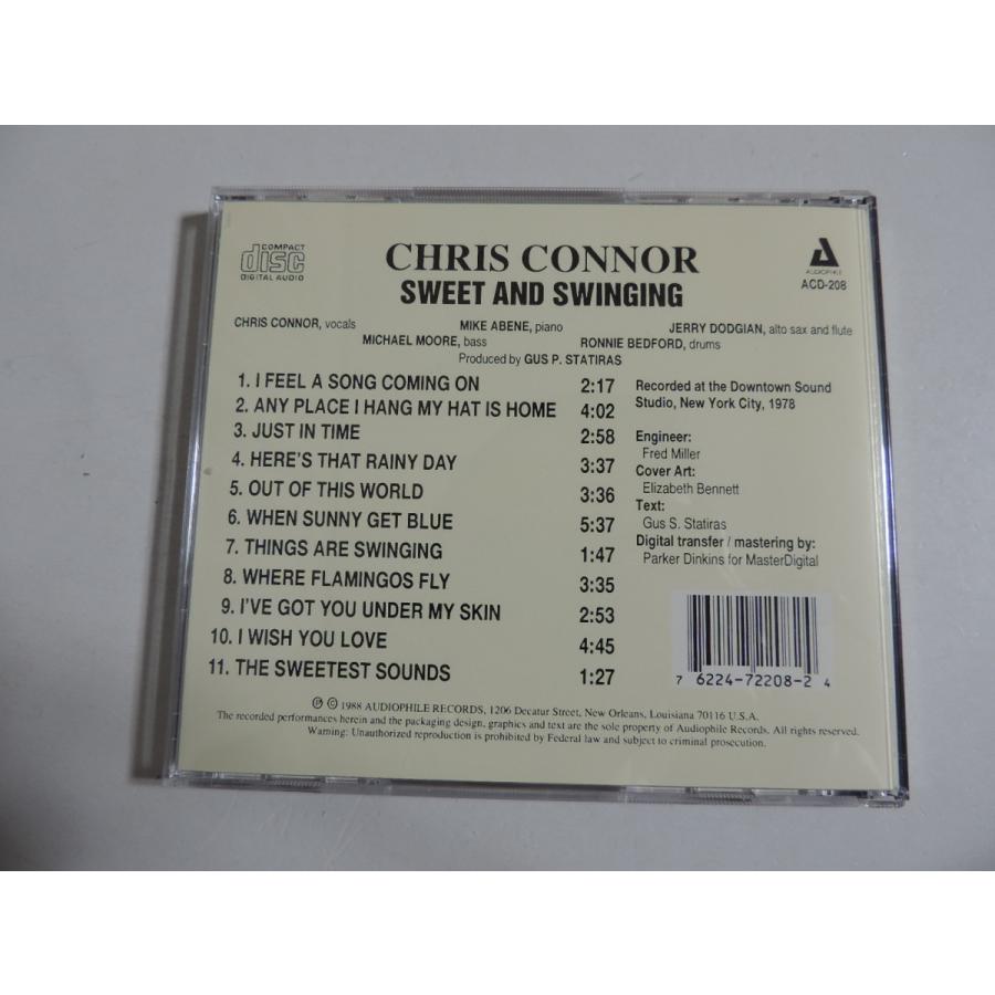 Chris Connor   Sweet and Swinging    CD