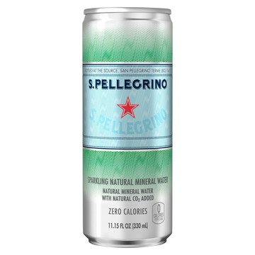 【史代新文具】S.Pellegrino 聖沛黎洛氣泡礦泉水 330ml 鋁罐 (1箱24入)