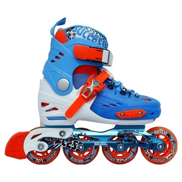 success 成功 平花溜冰鞋 含頭盔護具  藍  m  1組
