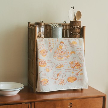 包布巾/台灣小吃/紅黃