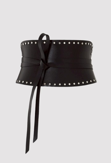 Corset Belt - Pitch Black Studded I