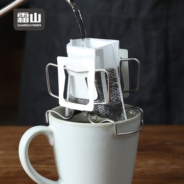 日本霜山 304不鏽鋼可調式掛耳咖啡濾架