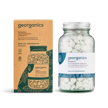 Georganics 礦物牙膏錠 120錠 ２款 活性碳